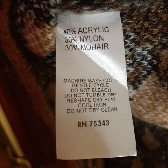 Lineamaglia Animal Print Mohair Blend Sweater sz S NWT - Picture 7 of 7